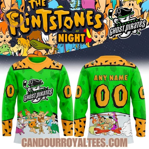 Savannah Ghost Pirates The Flintstone Night Hockey Jersey