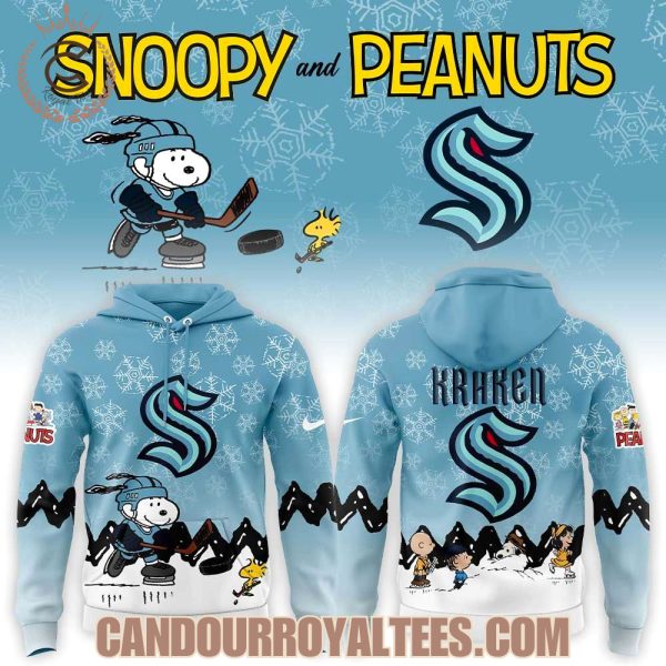 Seattle Kraken x Snoopy and Peanuts Hoodie