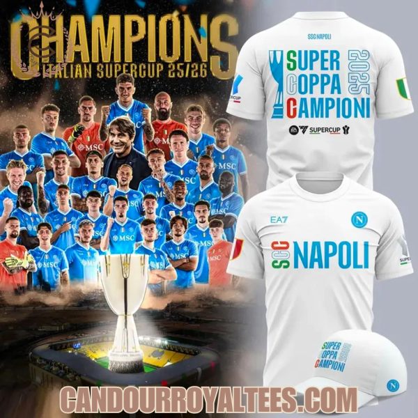 SSC Napoli 2025 Supercoppa Hoodie