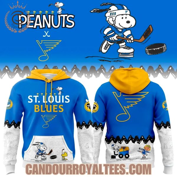 St. Louis Blues ” Peanuts Night ” Snoopy Hoodie