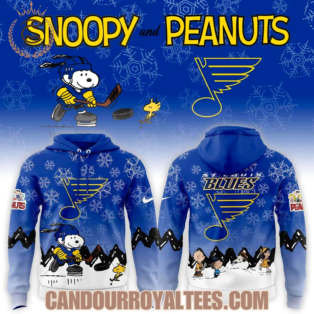 St. Louis Blues x Snoopy and Peanuts Hoodie St. Louis Blues x Snoopy and Peanuts Hoodie
