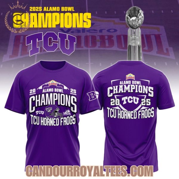 TCU Football Valero Alamo Bowl Champions 2025 Tshirt, Hoodie