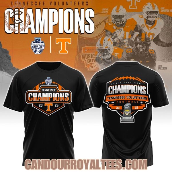 Tennessee Volunteers Music City Bowl Champions 2025 Tshirt, Hoodie