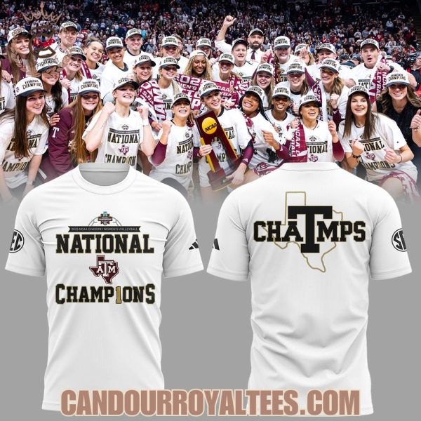 Texas A&M Aggies Volleyball National Champions 2025 TShirt, Hoodie