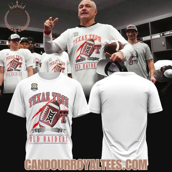 Texas Tech Red Raiders 2025 Big 12 Football Champions Locked Room T-shirt