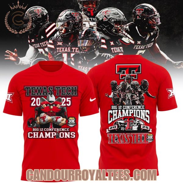 Texas Tech Red Raiders 2025 Champions Big12 Football Tshirt, Hoodie