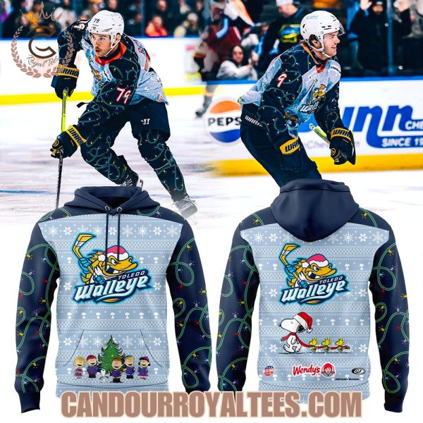 Toledo Walleye Christmas all about, Charlie Brown Hoodie