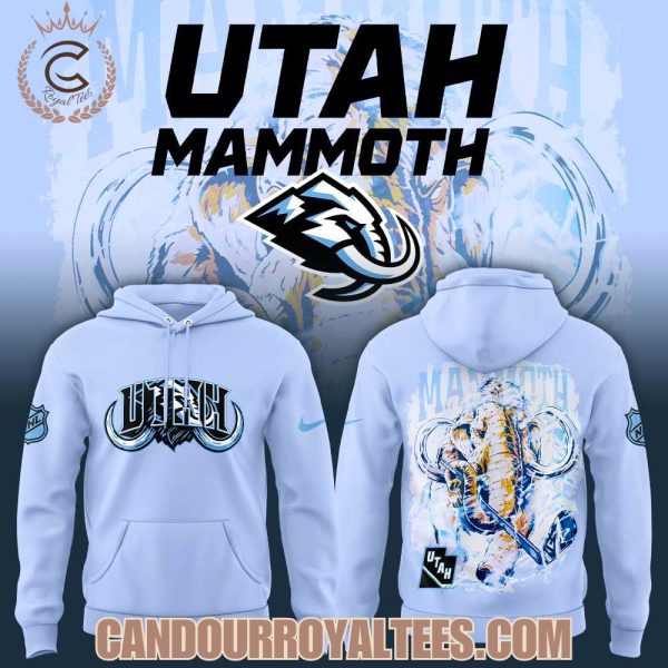 Utah Mammoth CounterPoint x Woodngrail Blue Hoodie