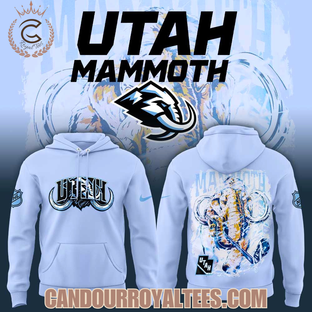 Utah Mammoth CounterPoint x Woodngrail Blue Hoodie Utah Mammoth CounterPoint x Woodngrail Blue Hoodie