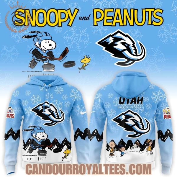 Utah Mammoth x Snoopy and Peanuts Hoodie