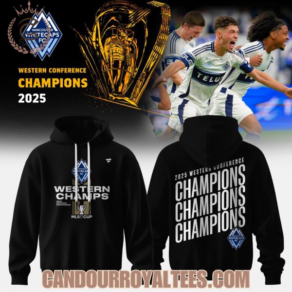 Vancouver Whitecaps 2025 Western Connference Champions Hoodie