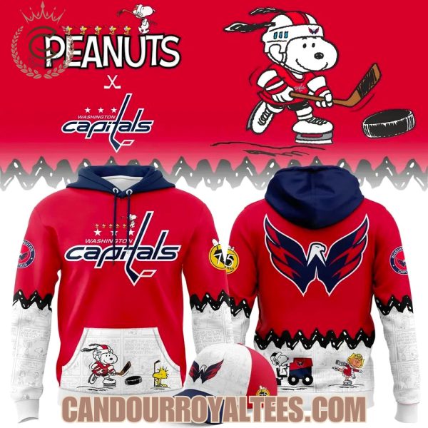 Washington Capitals ” Peanuts Night ” Snoopy Hoodie 2025