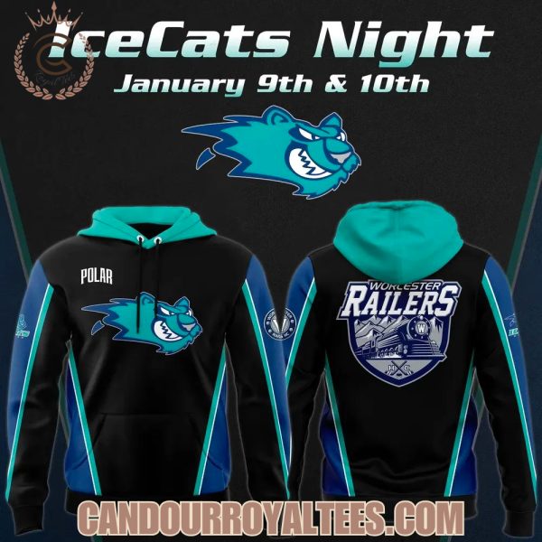 Worcester Railers IceCats Night Hoodie