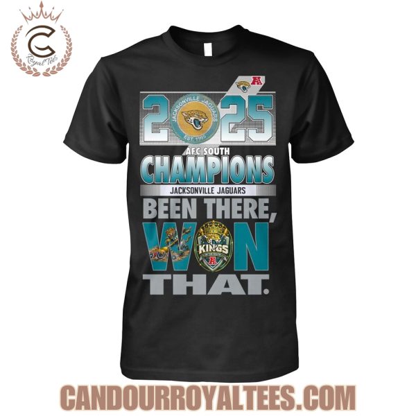 2025 AFC South Champions Jacksonville Jaguars T-Shirt