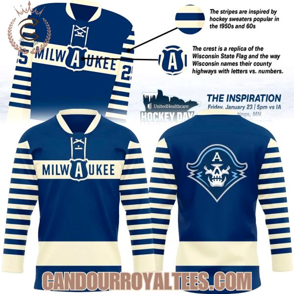 2026 Milwaukee Admirals New Uniform Hockey Jersey