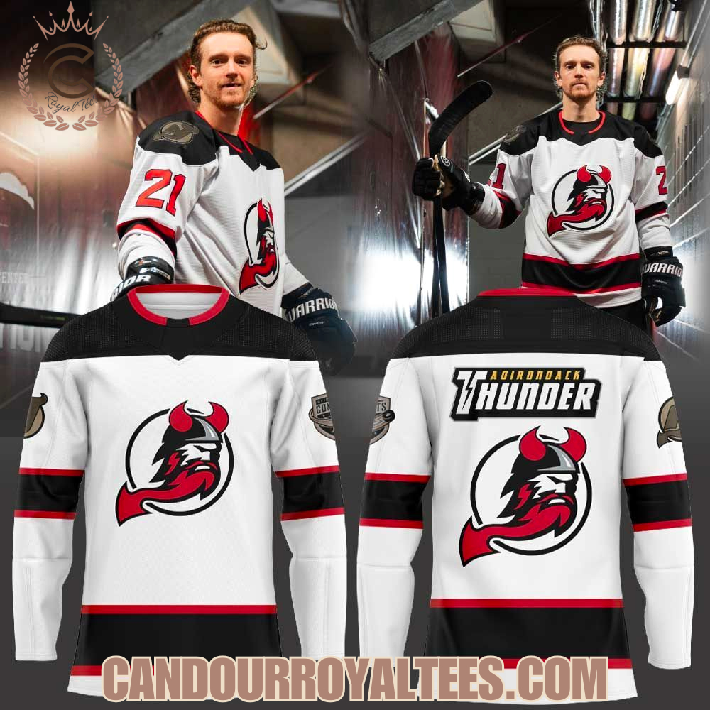 Adirondack Thunder Back to the ’90s Hockey Jersey Adirondack Thunder Back to the ’90s Hockey Jersey