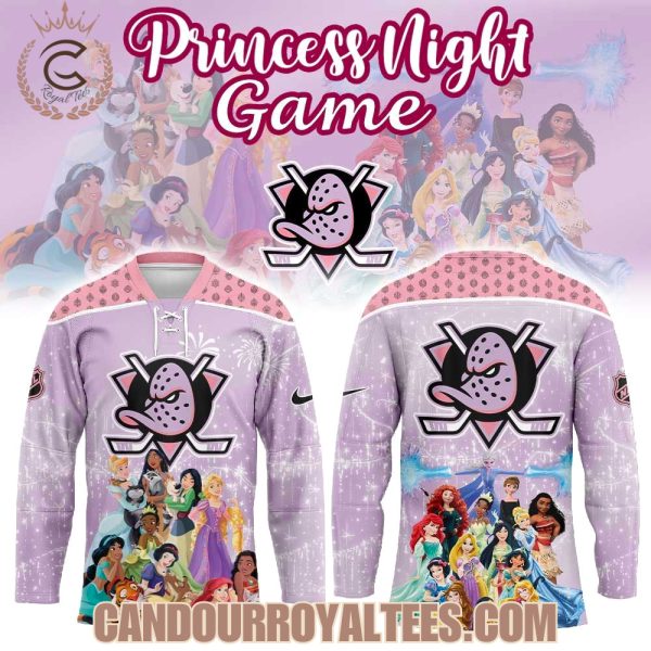 Anaheim Ducks Disney Princess Game Hockey Jersey