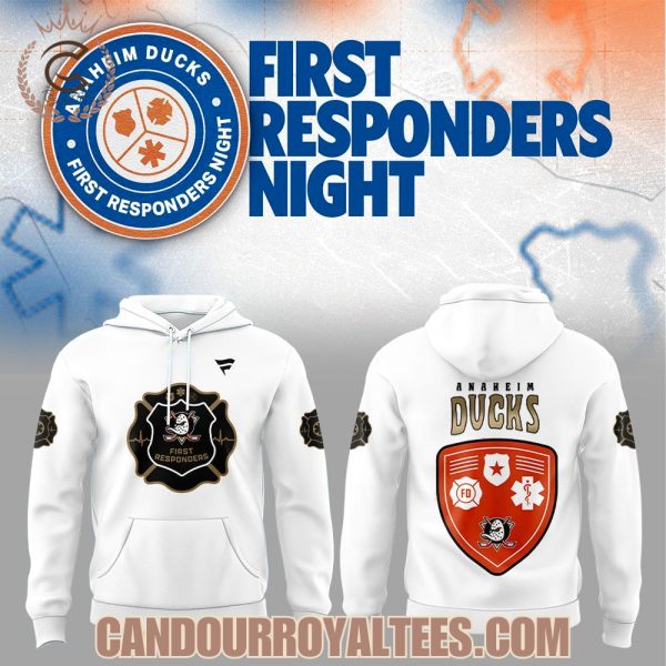 Anaheim Ducks First Responders Night 2026 Hoodie