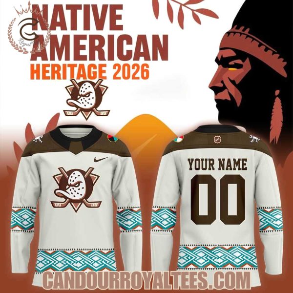 Anaheim Ducks Native American Heritage Night 2026 Hockey Jersey