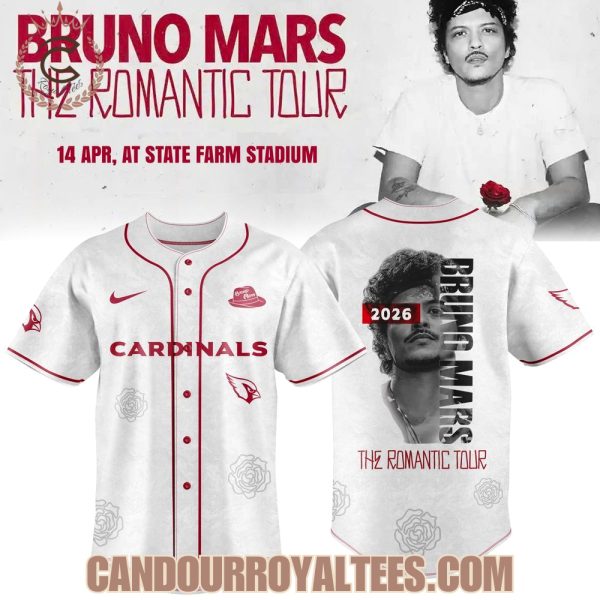 Arizona Cardinals X BRUNO MARS: The Romantic Tour 2026 Exclusive Jersey