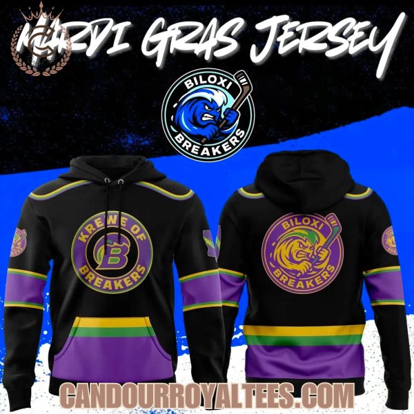 Biloxi Breakers Mardi Gras Hoodie