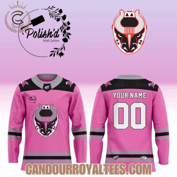 Birmingham Bulls Fights Cancer Pink Hockey Jersey