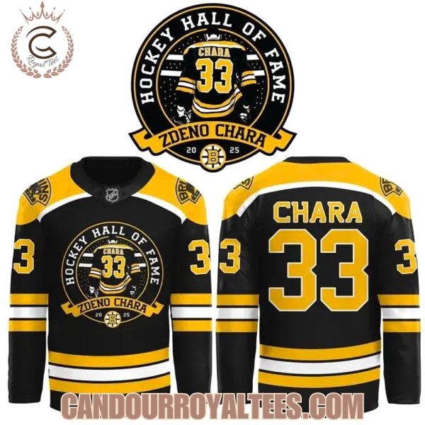 Boston Bruins Hockey Hall of Fame Zdeno Chara Hockey Jersey