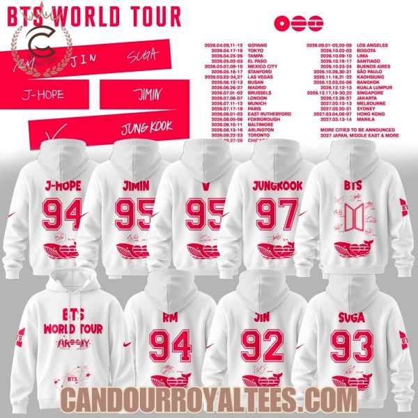 BTS World Tour 2026 Hoodie