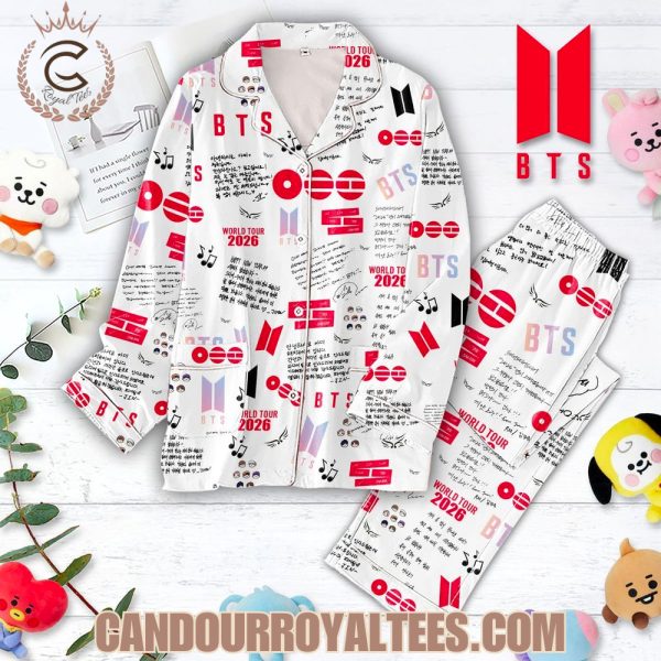 BTS World Tour 2026 Pajamas Set