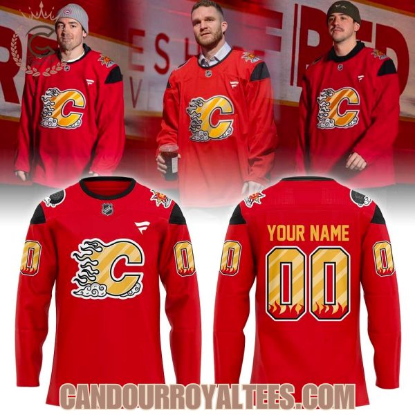 Calgary Flames East Asian Celebration Night Hockey Jersey