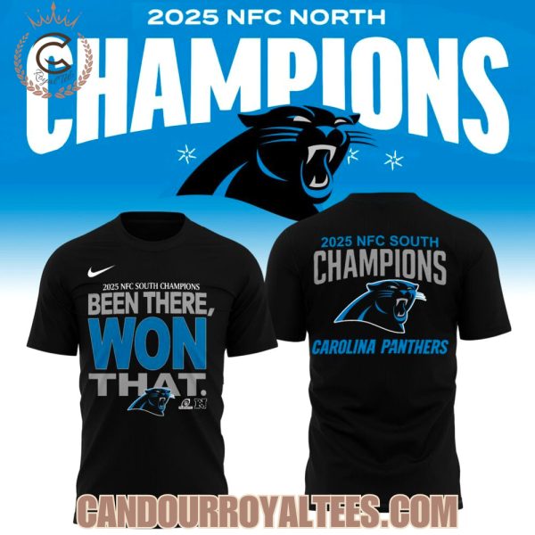 Carolina Panthers 2025 NFC North Division Champions Tshirt, Hoodie