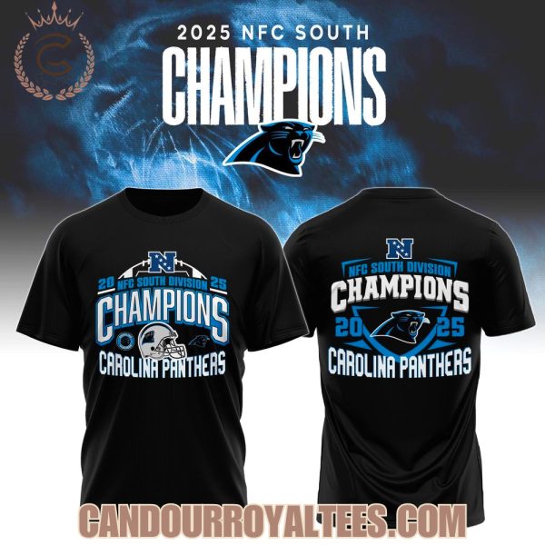 Carolina Panthers NFC South Champions 2025 Tshirt, Hoodie