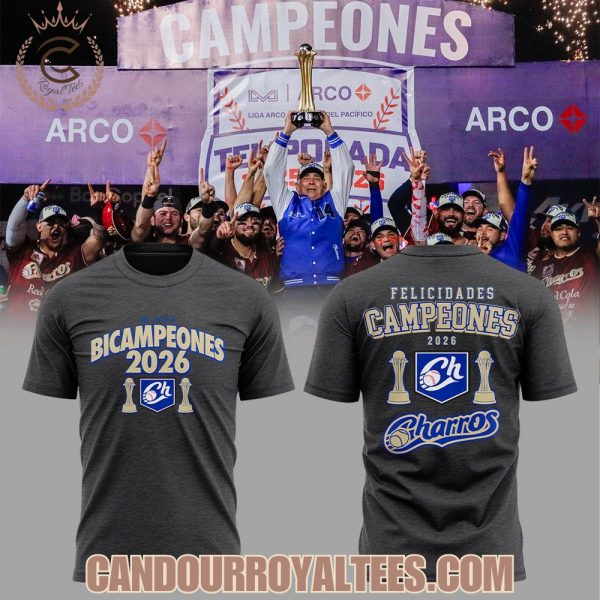 Charros de Jalisco Beisbol CAMISETA CAMPEONES LMP 25-26 Shirt