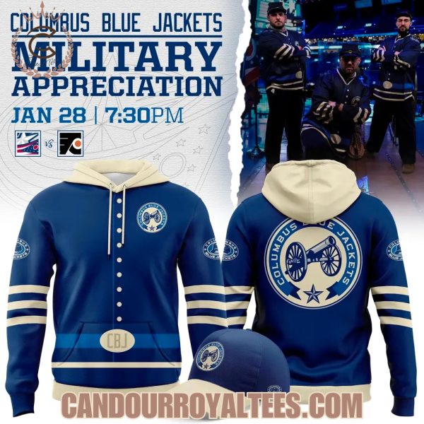 Columbus Blue Jackets 2026 Military Appreciation Night Hoodie