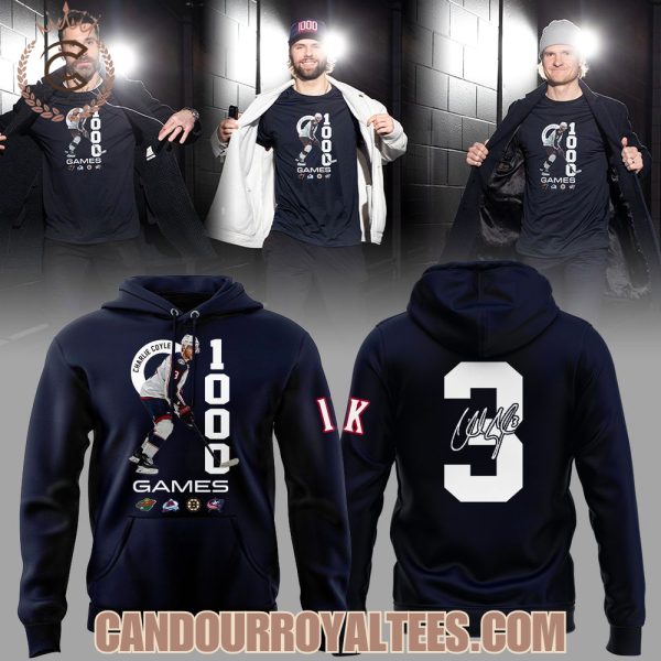 Columbus Blue Jackets Game 1,000 For Charlie Coyle Tshirt, Hoodie