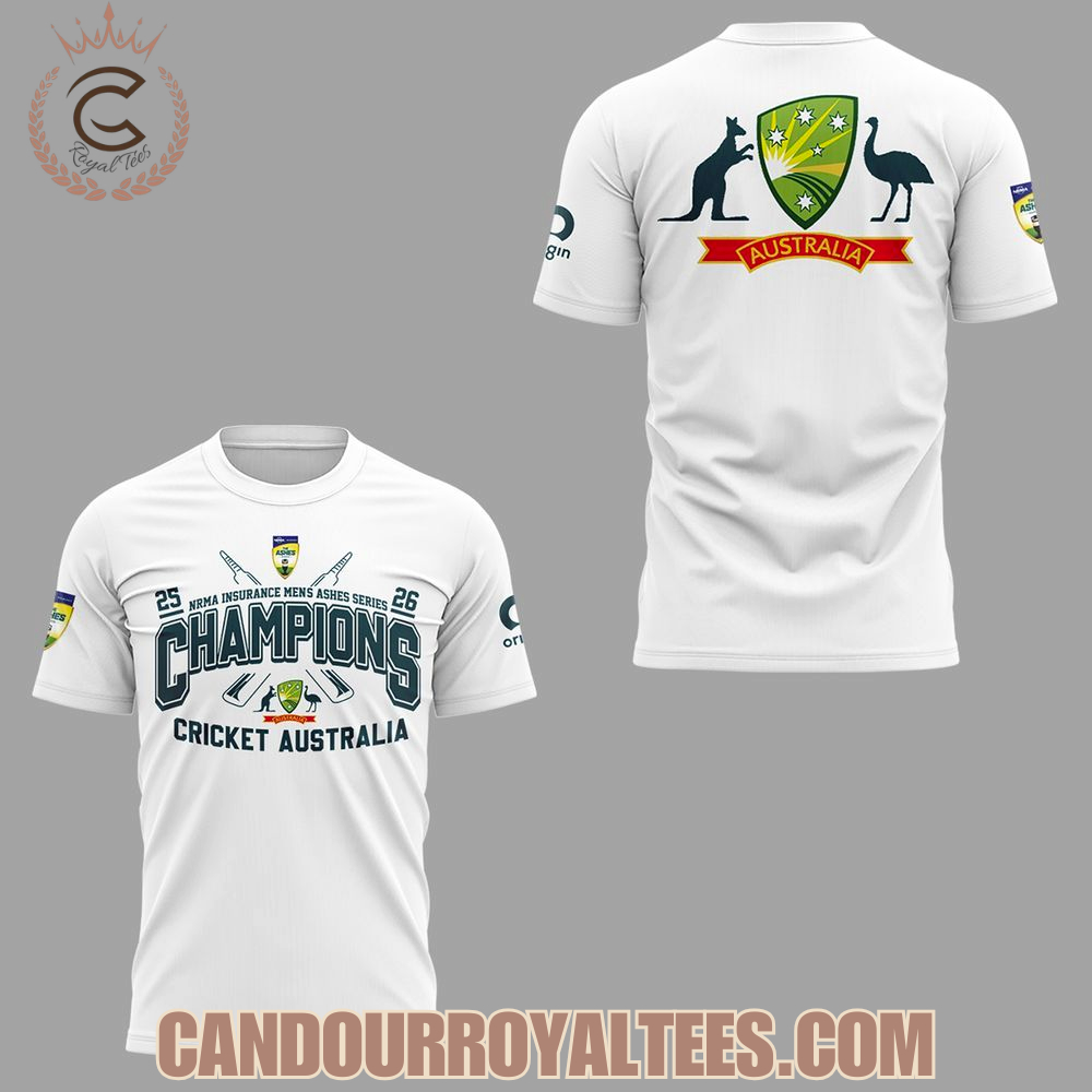 Cricket Australia NRMA Insurance Men's Ashes Champions 2026 Tshirt, Hoodie Cricket Australia NRMA Insurance Men's Ashes Champions 2026 Tshirt, Hoodie