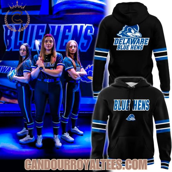 Delaware Softball Stealth Black Uniform Hoodie