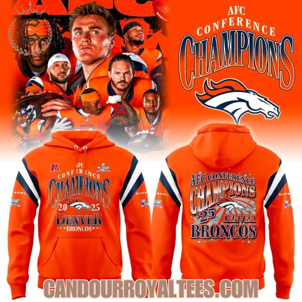 Denver Broncos 2025 AFC Conference Champions Hoodie