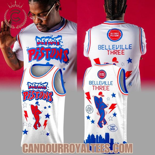 Detroit Pistons Honor techno’s Belleville Three Jersey