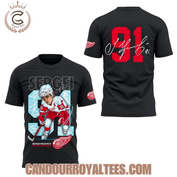 Detroit Red Wings Fedorov 91 Forever TShirt