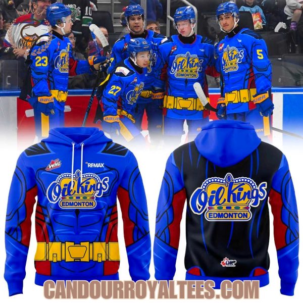 Edmonton Oil Kings Oil Kings Superhero Uniform Hoodie