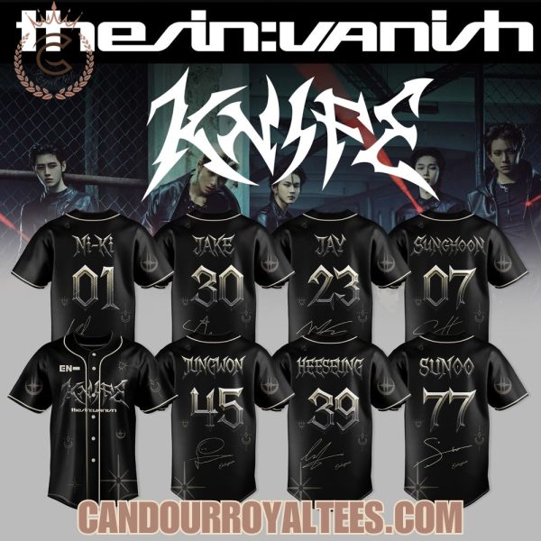 ENHYPEN The Sin Vanish Knife Baseball Jersey