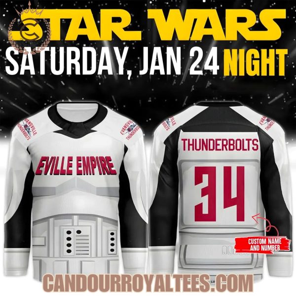 Evansville Thunderbolts 2026 Star Wars Night Jersey