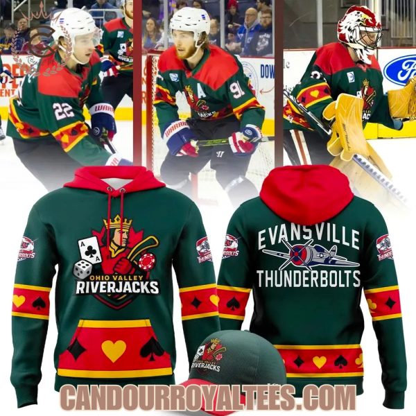 Evansville Thunderbolts Ohio Valley Riverjacks 2026 Hoodie