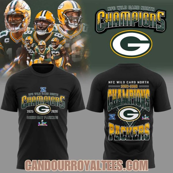 Green Bay Packers NFC Wild Card North Champions 2025-2026 Black Shirt, Hoodie
