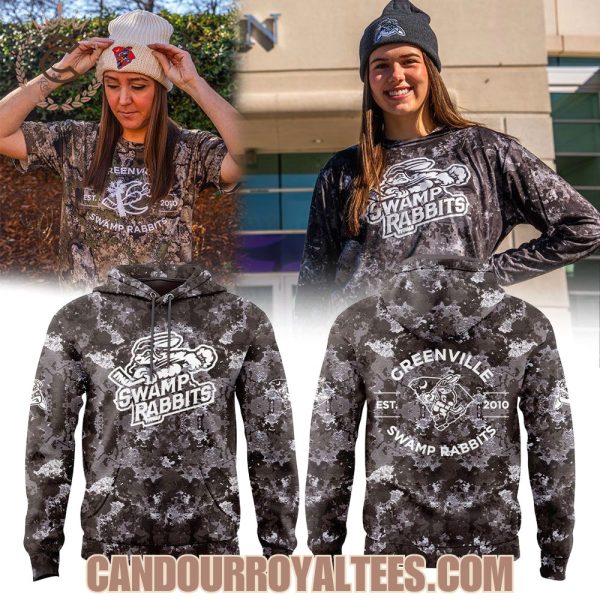 Greenville Swamp Rabbits Camo Gear In Conservation Night Hoodie