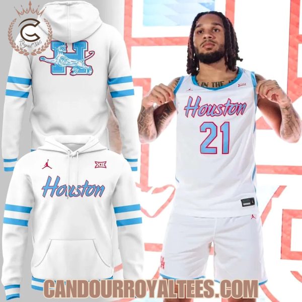 Houston Basketball Icy Whites Uniform Hoodie