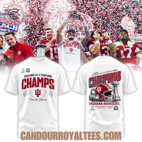 Indiana Hoosiers 2026 Peach Bowl Game Champs Tshirt, Hoodie