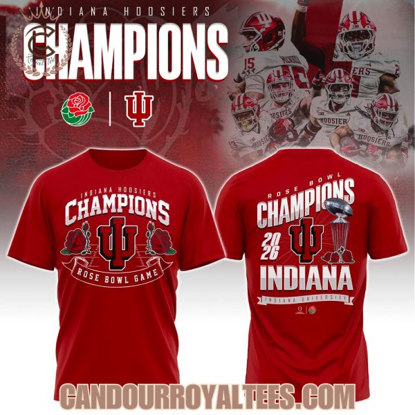 Indiana Hoosiers Rose Bowl Champions 2025 Tshirt, Hoodie