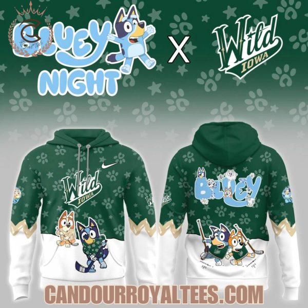Iowa Wild Bluey Night Game Hoodie